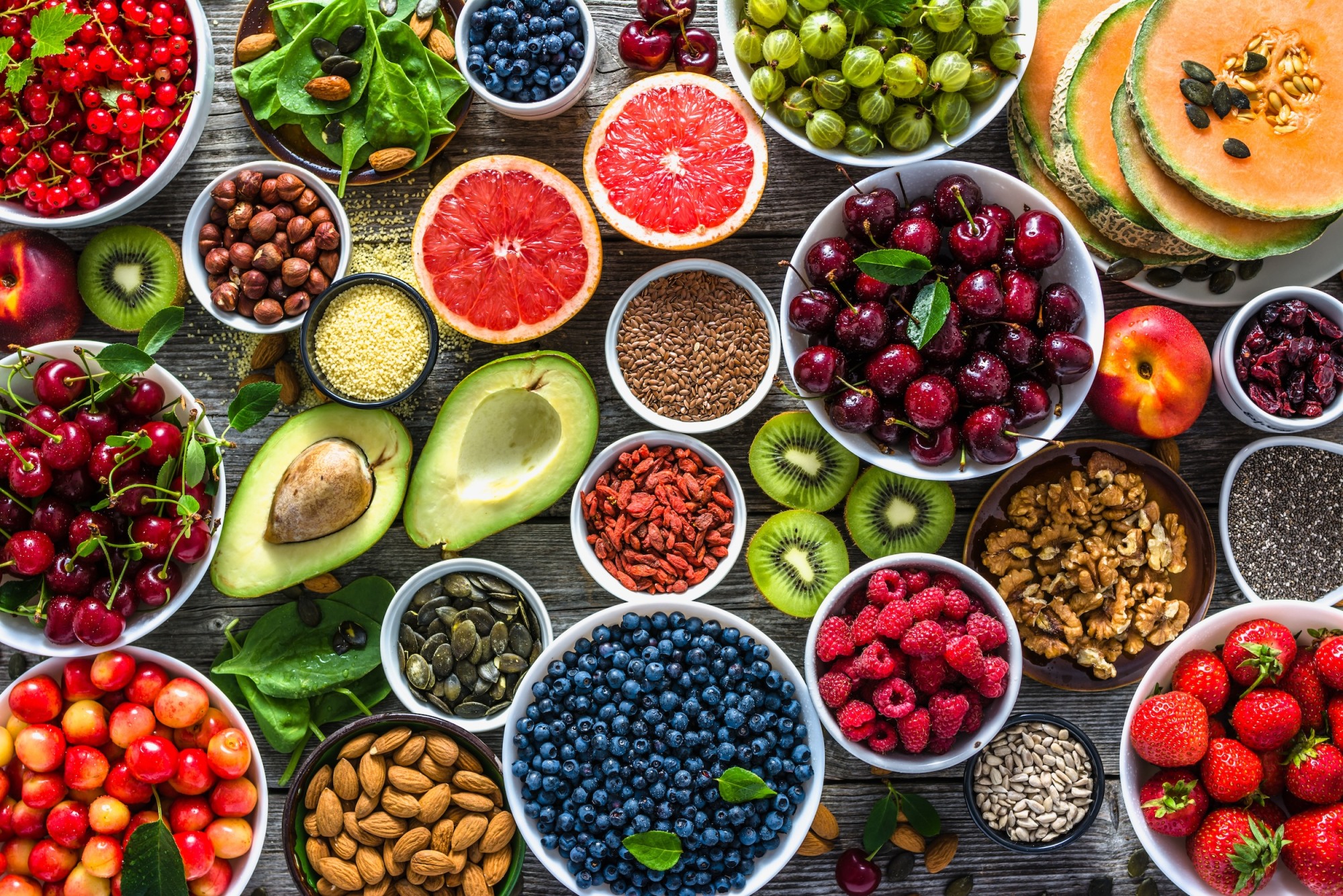 assortment of fruits and vegetables