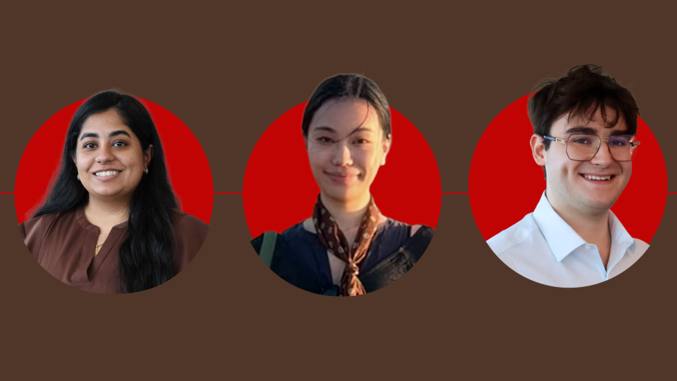 Left to right (Ayushi, Ke Liu and Michael Hulala) 